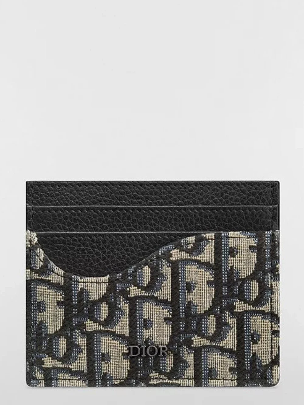 New!!! Dior Saddle Card Holder Grained Calfskin Marquetry Oblique COMES W/COA!